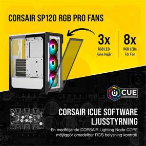 img 1 attached to 💡 Корпус игрового компьютера Corsair iCUE 220T RGB White: умный средний корпус формата ATX для геймеров с закаленным стеклом