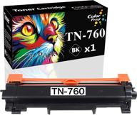 colorprint compatible tn-760 toner cartridge - high-quality replacement for tn760 tn-730 tn770 tn-770 - compatible with hl-l2350dw l2390dw l2395dw mfc-l2550dw l2710dw hl-l2370dwxl mfc-l2750dwxl printer - black, single pack logo