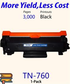 img 3 attached to ColorPrint Compatible TN-760 Toner Cartridge - High-Quality Replacement for TN760 TN-730 TN770 TN-770 - Compatible with HL-L2350DW L2390DW L2395DW MFC-L2550DW L2710DW HL-L2370DWXL MFC-L2750DWXL Printer - Black, Single Pack