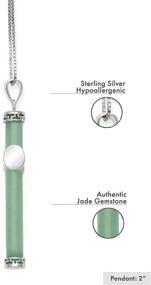 img 3 attached to 🌸 Women's Sterling Silver Pendant Necklace with Natural Elements - Exquisite Jewelry