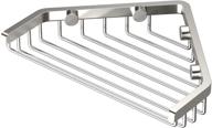 🛁 gatco 1513 7-inch corner basket: sleek shower or tub organizer in satin nickel logo