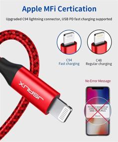 img 1 attached to Lightning JSAUX Certified Compatible Charger Red