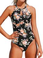 cupshe womens floral scalloped swimsuit women's clothing for swimsuits & cover ups logo