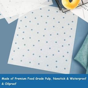 img 2 attached to Set of 100 Nonstick Air Fryer Parchment Paper Liners for Ninja Foodi, XL 🍴 Air Fryers, Dehydrators, Steaming Baskets, and More - 11x12 Inches BYKITCHEN Air Fryer Oven Liners