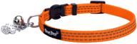 bingpet safety cat collar: breakaway adjustable nylon collars with reflective strip, bell, bling paw charm - for truly secure & stylish cats logo