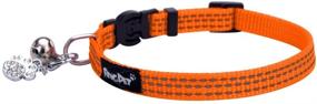 img 4 attached to BINGPET Safety Cat Collar: Breakaway Adjustable Nylon Collars with Reflective Strip, Bell, Bling Paw Charm - For Truly Secure & Stylish Cats