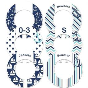 img 3 attached to Nursery Clothing Closet Dividers Nautical