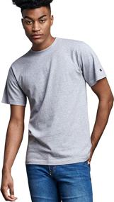 img 4 attached to Premium Quality Russell Athletic Men's 100% Cotton Midweight T-Shirt for Unbeatable Comfort