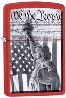 zippo lighter constitution statue liberty logo