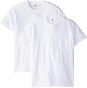 img 2 attached to 👕 Hanes Premium Cotton Pocket T Shirt for Men: Stylish Clothing for T-Shirts & Tanks
