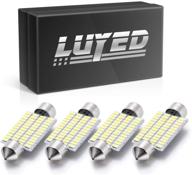 💡 luyed super bright led bulbs for dome light - 4 pack, 570 lumens, 3014 48-ex chipsets, xenon white (569 578 211-2 212-2) logo