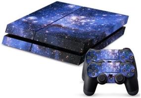 img 3 attached to 🌌 Starry Sky Galaxy Vinyl Skin Decal for Sony PlayStation 4 Console - Optimize your PS4 Sticker Search