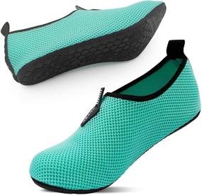 img 2 attached to Barefoot Shoes: Fast-Drying Men's Athletic Footwear for Water Sports