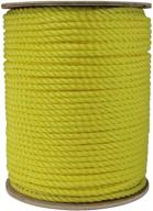 🧵 ateret 3/8 inch x 100 feet twisted polypropylene rope - 2,430 lbs. tensile strength for diy projects, marine, commercial use logo