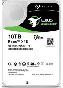 img 3 attached to 💽 Seagate Exos X16 16TB Enterprise Hard Drive, 7200 RPM, 512e/4Kn, SATA 6Gb/s, 256MB Cache, 3.5-Inch (ST16000NM001G)