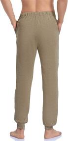 img 1 attached to 👖 COLORFULLEAF Cotton Closed Bottom Pockets: Lounge in Style with Men's Clothing and Sleepwear