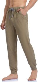 img 2 attached to 👖 COLORFULLEAF Cotton Closed Bottom Pockets: Lounge in Style with Men's Clothing and Sleepwear