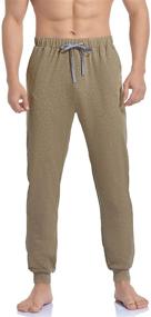 img 3 attached to 👖 COLORFULLEAF Cotton Closed Bottom Pockets: Lounge in Style with Men's Clothing and Sleepwear