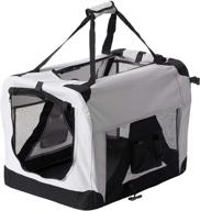 airline approved soft-sided mesh pet travel carrier for dogs and cats: foldable and convenient logo