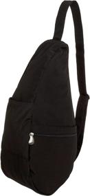 img 3 attached to Medium Classic Microfiber AmeriBag: The Perfect Crossbody Bag and Wallet for Health-Conscious Women