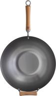 🍳 top-rated joyce chen 14-inch silver carbon steel wok: high-quality stir-fry pan logo