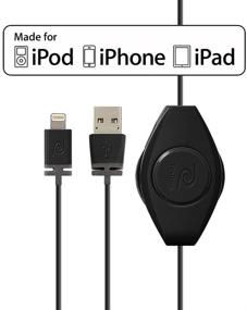 img 3 attached to ETLTUSBBLK Premier Series Retractable Lightning to USB Charge and Sync Cable for iPhone, iPod, and iPad - Black (3.2ft)