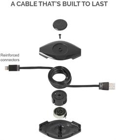 img 1 attached to ETLTUSBBLK Premier Series Retractable Lightning to USB Charge and Sync Cable for iPhone, iPod, and iPad - Black (3.2ft)