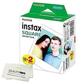 img 2 attached to 📸 Fujifilm Instax Square Instant Film - 20 Exposures: Compatible with Fujifilm Instax Square Camera + Bonus Microfiber Cloth