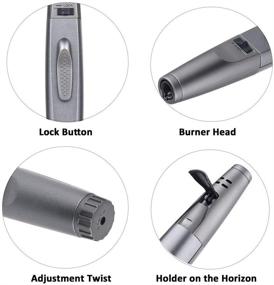 img 1 attached to 🔥 IEIK Jet Flame Portable Refillable Lighter - Adjustable Torch Lighter for Camping, Cooking, BBQs, Kitchen Stove - in Gift Box (Gas not Included)