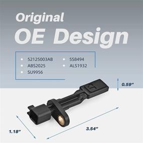 img 2 attached to ОТУАЙАУТО Задний левый правый датчик скорости колеса ABS 52125003AB - Замена для Jeep Wrangler 2007-2018, Jeep Liberty 2008-2012, Dodge Nitro 2007-2011 - Заводское изготовление Aftermaket