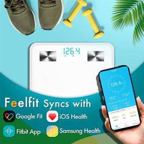 img 1 attached to Smart Scales Digital Weight and Body Fat by Loyafish - Bluetooth Body Weight Scales with iOS Android Smartphone APP for Water, BMI, BMR, and Muscle Mass Tracking. Measures 13 Key Body Compositions and Allows Unlimited Users