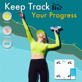 img 2 attached to Smart Scales Digital Weight and Body Fat by Loyafish - Bluetooth Body Weight Scales with iOS Android Smartphone APP for Water, BMI, BMR, and Muscle Mass Tracking. Measures 13 Key Body Compositions and Allows Unlimited Users