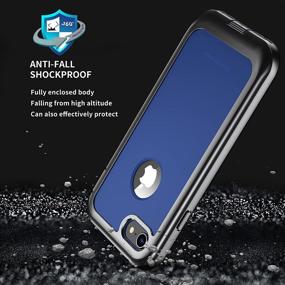 img 1 attached to 📱 iPhone 7/8 Case - ImpactStrong Ultra Protective Case with Clear Screen Protector - Full Body Cover - Navy Blue