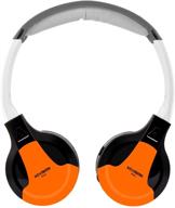 🚗 enhance your car entertainment with xo vision universal ir wireless foldable headphones in vibrant orange! logo