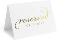 🎉 bliss collections reserved signs - pack of 10 real gold foil table cards for weddings, receptions, parties, and celebrations - 4x6 tented cards that perfectly complement your centerpiece, theme, and decorations - proudly made in the usa logo