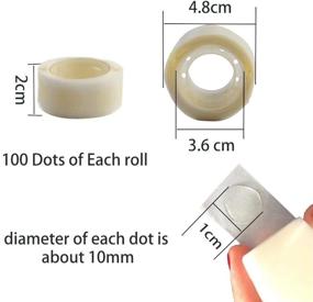 img 1 attached to 🎈 Celebrate in Style with COOLAKE Balloon Glue Point 400 PCS: Perfect Double-Sided Adhesive Tape Craft for Stunning Wedding Party Balloon Decor Art (4 Rolls)