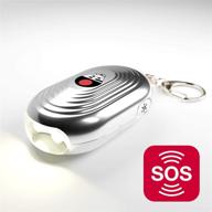 женский сигнальный брелок с тревожной кнопкой - устройство самозащиты siren song с 2 светодиодными фонарями для улучшенной личной безопасности. логотип