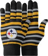 🏈 nfl team logo stretch gloves - unisex-adult foco logo