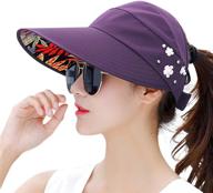 👒 hindawi women's wide brim sun hat with uv protection - packable floppy beach cap логотип