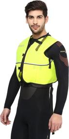 img 3 attached to Zippered Snorkel Vest by Phantom Aquatics - Jacket Style for Enhanced Comfort and Performance