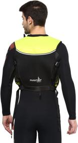img 1 attached to Zippered Snorkel Vest by Phantom Aquatics - Jacket Style for Enhanced Comfort and Performance