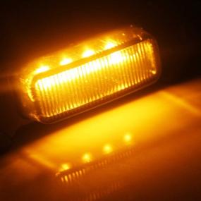 img 2 attached to Улучшите свою решетку Toyota Tacoma TRD PRO с помощью светодиодных фонарей GTINTHEBOX со смоковым линзами: эстетическая привлекательность и высокая производительность янтарных LED!