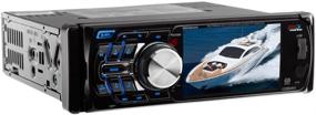 img 2 attached to 📀 BOSS MR360UV In-Dash Single-Din DVD CD USB SD MP4 MP3 Player with Detachable Screen - Enhanced Audio System with Remote Control