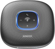 🔊 аудиотелефон anker powerconf bluetooth с 6 микрофонами, улучшает восприятие голоса, 24 часа автономной работы, bluetooth 5, usb c, блютуз-конференц-телефон совместим с ведущими платформами (обновленный). логотип