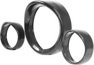 🏍️ enhance your harley: black 7" headlight cover visor trim ring + 4.5" auxiliary lamps trim ring for motorcycle riders logo