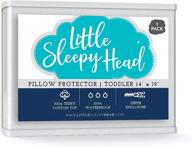 premium toddler / travel pillow protector for 13x18 and 14x19 pillows - ultimate sleep comfort for your little one (1-pack) logo