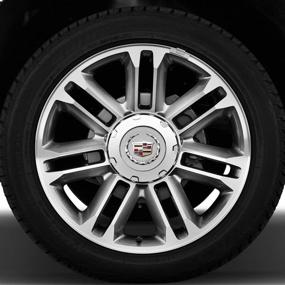 img 2 attached to 🔵 Центральные колпачки для колес Cadillac Escalade 22 дюйма - Колпачки для обода колеса для 2007-2014 года (Цвет)