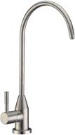 💧 yoymizoo stainless steel kitchen bar sink drinking water faucet - cold water filter, commercial brushed nickel finish, lead-free logo