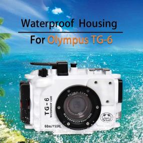 img 3 attached to Водонепроницаемый кожух Seafrog WPC-TG6 для камер Olympus TG-6 - идеальный для подводного плавания на глубину до 195FT/60M.