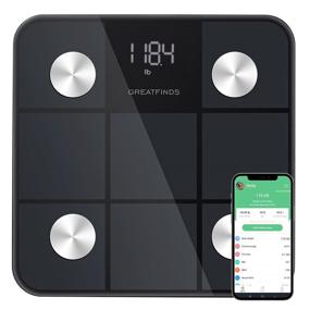 img 4 attached to Track Your Fitness Journey with the GREATFINDS Body Fat Scale: Bluetooth Digital Bathroom Scale with BMI Calculation, High Precision Weight Measurement, and Fitness App Integration